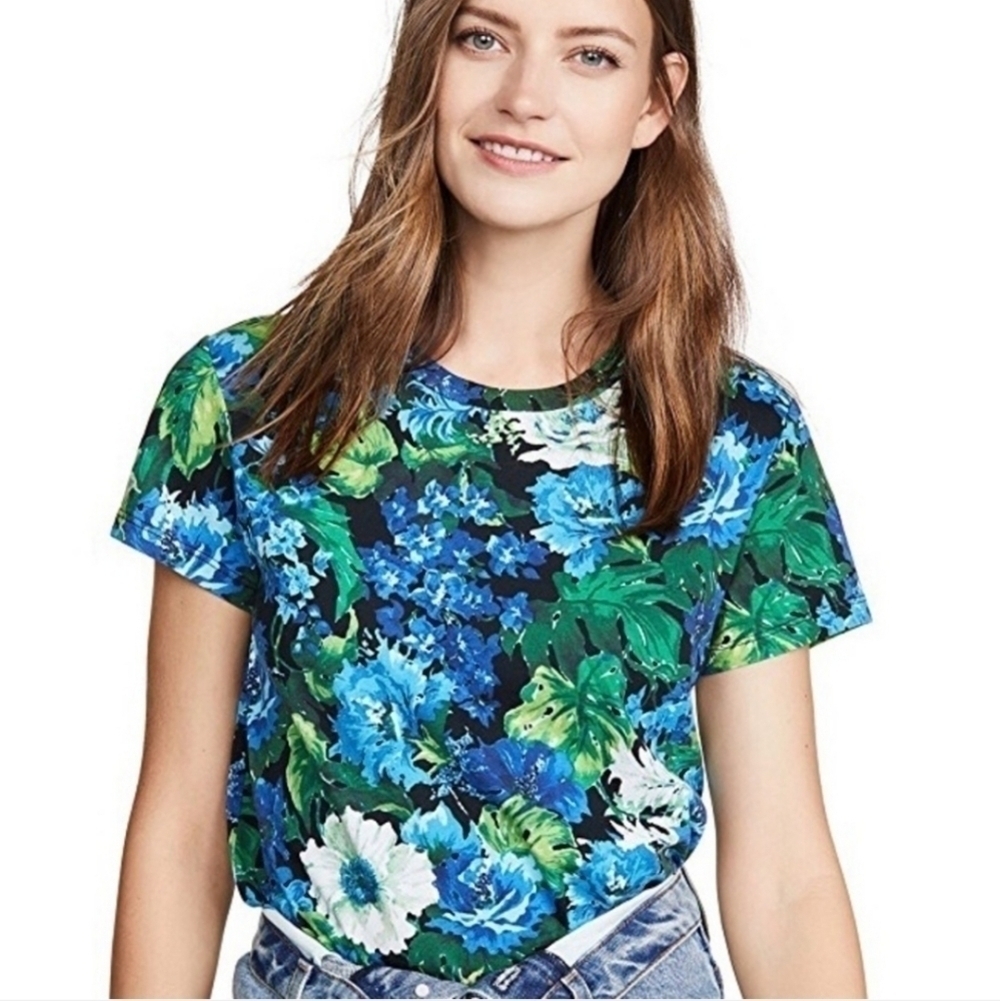 Pam & Gela Sophia Floral Crew Tee Size Small